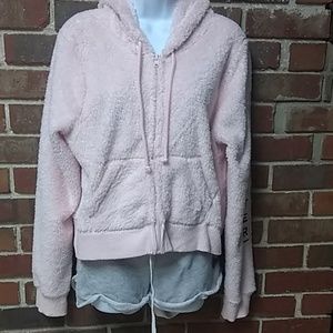 Women's Sherpa crop Hollister hoodie